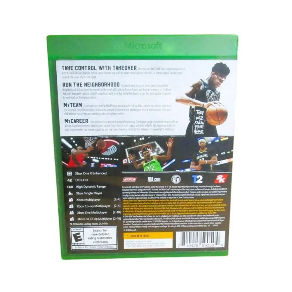 NBA 2K19 for Xbox One Giannis Antetokounmpor 4K Ultra HD Basketball Game Rated E